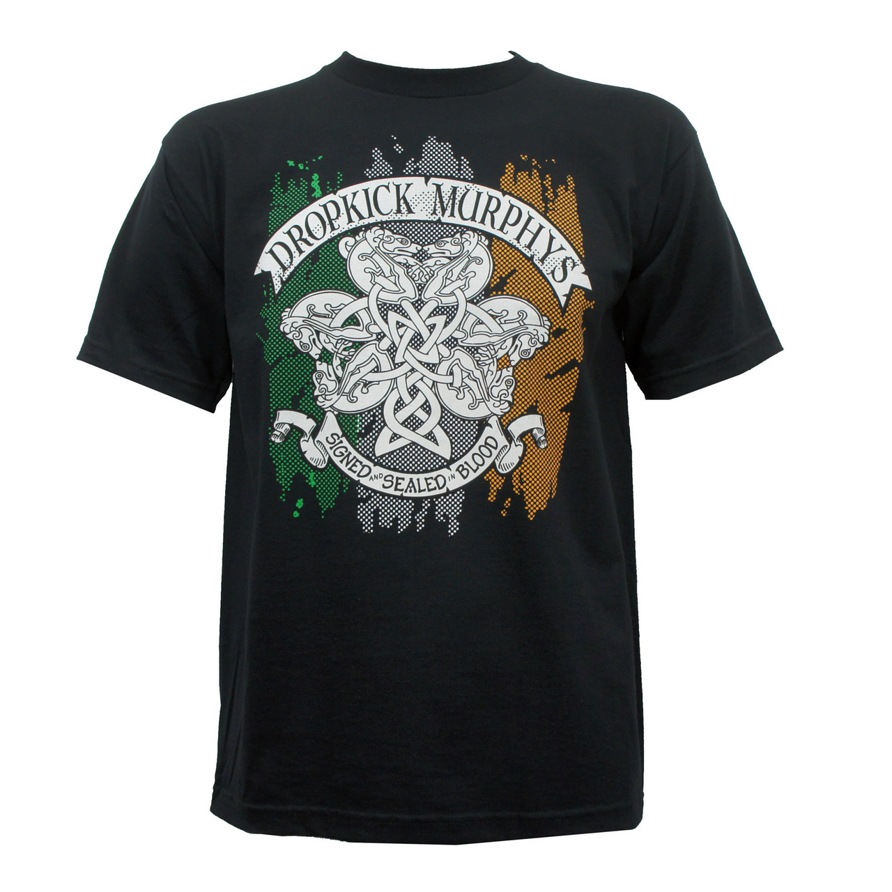 Dropkick Murphys T-Shirt - Knotwork Flag - Merch2rock Alternative Clothing