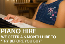Try before you buy with our 6 month piano hire