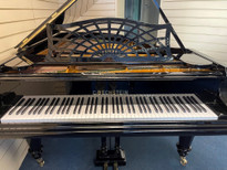 C. Bechstein Model V Totally Restored Black 6'7" Grand Piano 