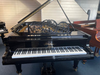 Bluthner Black Polished 6'2" Grand Piano