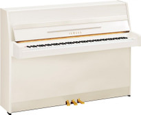  Yamaha B1 Polished White Upright Piano