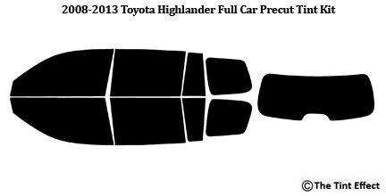 PreCut Window Film for Toyota Highlander 2008-2013 Any Tint Shade VLT AUTO