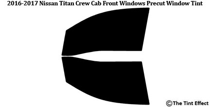 2016-2017 Nissan Titan Crew Cab Precut Front Windows Tint Kit