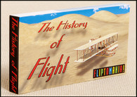 The History of Flight Flip book shows the history of aviation, from the Wright brothers’ Flyer to the Spirit of St. Louis, Chuck Yeager’s Bell X-1 and finally the Space Shuttle.  A great inexpensive gift for flight enthusiast.