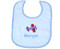 Personalized Baby Bib in Blue and White