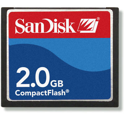 2gb Sandisk Compactflash Memory Card 2g Cf Card Sdcfb 2048genuine W Case
