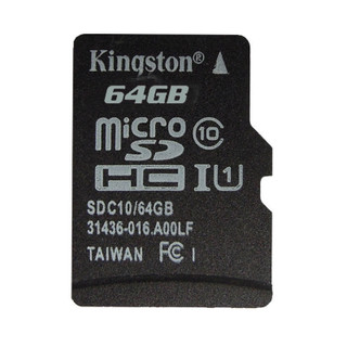 Identical in physical size to a standard microSD card, the microSDHC and  microSDXC cards are designed to comply with SD card Specification and are only recognized by microSDHC or microSDXC host devices. They can be used as full-size SDHC/SDXC cards when used with the included adapter. To ensure compatibility, look for the microSDHC, microSDXC or SDHC /SDXC logos on host devices (e.g., phones, tablets and cameras)。
Wherever you find yourself in the mobile world, you can rely on Kingston’s  microSDHC/SDXC cards. All cards are 100-percent tested and are backed by a lifetime warranty.
Get more out of your mobile world.
In capacities ranging from 4GB–128GB, microSDHC/SDXC cards offer higher storage for more music, more videos, more pictures, more games — more of everything you need in today’s mobile world. The microSDHC and microSDXC cards allow you to maximize today’s revolutionary mobile devices. Kingston’s microSDHC/SDXC cards use a speed “class” rating that guarantees a minimum data transfer rate for optimum performance with devices that use microSDHC/SDXC.
Class 10 UHS-I — minimum data transfer rates of 10MB/s. Great for HD Video recordings.
NOTICE：The item(s) are NOT coming with retail packing, But 100% Genuine & Brand New.