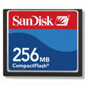 SanDisk 256MB CompactFlash CF Memory Card SDCFB-256/SDCFJ-256 Genuine w/case new
