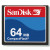 64MB  SanDiskCompactFlash Memory Card 64M CF Card SDCFB-64 Genuine SDCFJ-64
