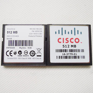 GENERAL INFORMATION
Manufacturer Cisco
Manufacturer Part Number 16-3204-01
Product Name Industrial CompactFlash Card 1 GB
Product Type Industrial CompactFlash Card
TECHNICAL INFORMATION
Storage Capacity: 32MB—2GB
Seek Time High transfer rate for fast copying and downloading
Supply Voltage:   3,3 / 5 V
Temperature High Operating temperature range
Power Low power consumption
PHYSICAL CHARACTERISTICS
Form Factor ：CompactFlash
Dimensions： 42.8 x 36.4 x 3.3 mm (1.69 x 1.43 x 0.13 in)