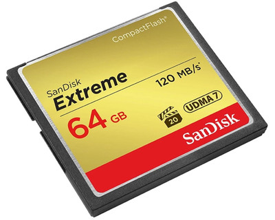 Ideal for use with mid-range to high-end DSLR cameras and HD camcorders, the SanDisk Extreme CompactFlash Memory Card delivers first-rate read/write speeds to catch fast action shots and enable quick file transfers. This memory card features Video Performance Guarantee (VPG-20) to deliver a minimum sustained recording data rate of 20MB/s to support high-quality Full HD video (1080p) recording. Take advantage of burst-mode photography with the card's write speeds of up to 60MB/s (400X) and enjoy efficient workflow with its transfer speeds up to 120MB/s (16GB - 128GB cards only). With capacities up to 128GB, this memory card provides plenty of storage for Full HD videos and RAW photos.
Key Features :
¨ Compatible with all digital cameras, handheld PCs, digital audio players, and other devices that feature a CompactFlash slot
¨ Up to 60MB/s write speed for premium shot-to-shot performance, VPG-20 enabled for sustained 20MB/s video recording rate
¨ UDMA 7 enabled (works in all UDMA modes)
¨ Unfazed by drastic weather conditions ranging from blistering heat to arctic cold
Package includes :
1x Sandisk Extreme CF Memory Card
Shipping Policy