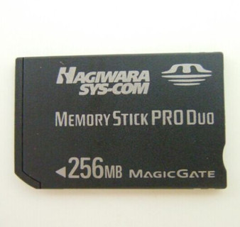 Memory Stick DUO offers a direct look into the future of digital image storage. Enabling users to listen, watch and enjoy a variety of rich content including high resolution digital images, CD-quality audio and DVD-quality moving images, Memory Stick DUO features the same form factor as the original Memory Stick. This new generation of memory cards features LOW capacity, high speed data transfer, high level security NOTE - Your digital device MUST be Memory Stick DUO compatible. Check your manufacturer's website to see if your device is, or if there is a downloadable patch for it!