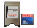 1GB SanDiskCF Compact Flash+PCMCIA Adapter=1G ATA Flash Disk For JANOME Fanuc

