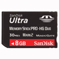 SanDisk Ultra Memory Stick PRO-HG Duo
Because the shot you want should be the shot you get, step up to SanDisk Ultra PRO-HG Duo memory cards - made for Sony digital cameras. Co-invented by SanDisk and Sony, SanDisk Ultra PRO-HG Duo memory cards ensure you get the most from your advanced camera with up to 30MB/second* read/write speeds. With high performance you will get fast shot-to-shot capabilities and high definition video too. You can also quickly download images and videos to your computer. Don't miss on those important moments and upgrade your memory card to SanDisk Ultra PRO-HG Duo. You can trust your memories to the global leader in flash memory cards.

Supercharge your experiences with high-performance memory cards made for Sony digital cameras or devices with a Memory Stick PRO Duo slot
Get fast shot-to-shot performance with up to 30MB/second* read/write speeds
Shoot high definition video and quickly download images and videos to your computer
Count on flash memory cards backed by a lifetime limited warranty
MS PRO-HG Duo Capacities available: 4GB, 8GB