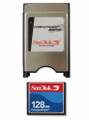128MB SanDisk CF Compact Flash+ATA PC Adapter =128MB PCMCIA Flash Disk For CNC

