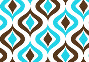 Retro (Brown & Blue) Pattern