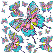 Butterflies Pattern Coordinating Decals