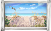 Framed Realistic Sandy Beach #1 (Choice of Frame)