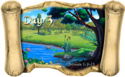 Creation Story Day 3 - Bible Scroll