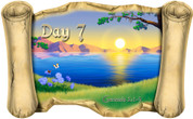 Creation Story Day 7 - Bible Scroll