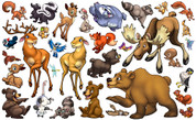Extra Forest Animals Peel-n-Stick Pack #1