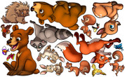 Extra Forest Animals Peel-n-Stick Pack #2