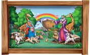 Framed Biblical Scene: Noah's Ark (Choice of Frame)