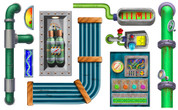 Slime Factory Peel-n-Stick Extra Pipes and Gauges Pack