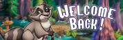 Welcome Back Vinyl Banner - Camping, Raccoon