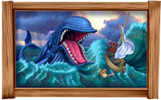 Framed Biblical Scene: Jonah and the Whale (Choice of Frame)