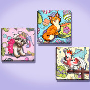 Playtime Pets Stretched Canvas Set