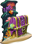 F. Playful Seas Treasure Chest Vignette for 2D Cutout