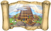 The Tower of Babel - Bible Scroll