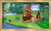 Framed Realistic Adam & Eve