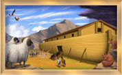 Framed Realistic Noah's Ark