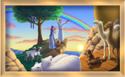 Framed Realistic Noah's Ark After the Flood