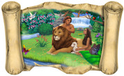 Realistic Adam & Eve - Bible Scroll
