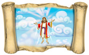 Jesus' Ascension - Bible Scroll