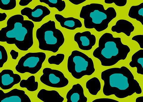 Leopard Print (Teal & Green) Pattern - Wacky World Studios - Do-It ...