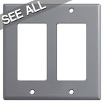 Gray Switch Plates, Grey Outlet Covers, Rocker Light Switch Wall Plate