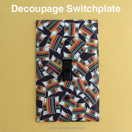 Christmas Modpodge Switch Plate Covers · How To Make A Light Switch ·  Decorating on Cut Out + Keep