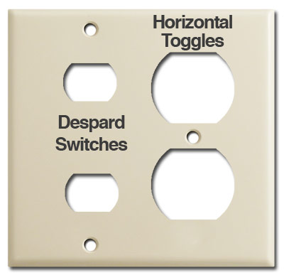 Despard Switch Plate Openings