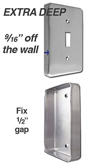 Extra Deep Light Switch & Outlet Covers