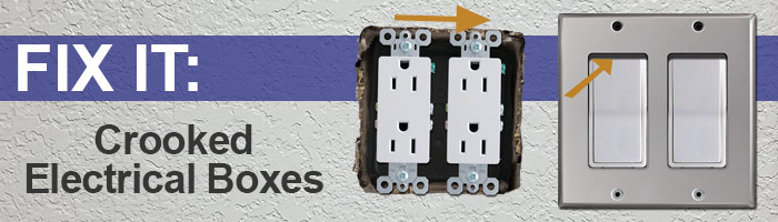 Fix Crooked Outlet or Switch Covers