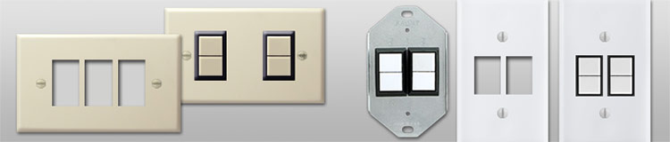 GE Low Voltage Wall Plates - New Style vs. Bracket Mount