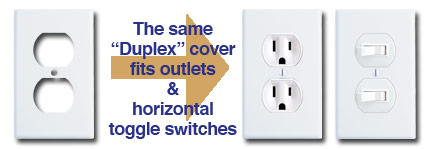 Horizontal Flip Toggle Light Switch Wall Plates