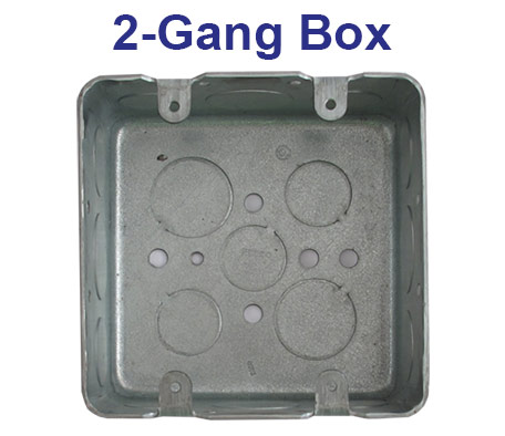 2 Gang Box for Electrical Devices
