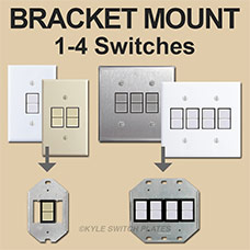 GE Bracket Plates for 1-4 Switches