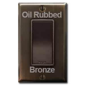 Dark Bronze Switches & Oil Rubbed Plates