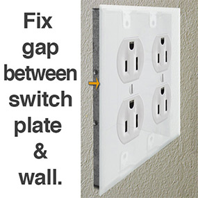 What are you using to get outlet power boxes to permanently stick